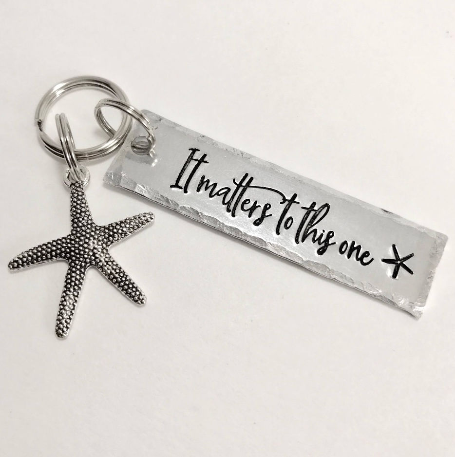 Thumbnail: custom it matters to this one keychain with starfish charm