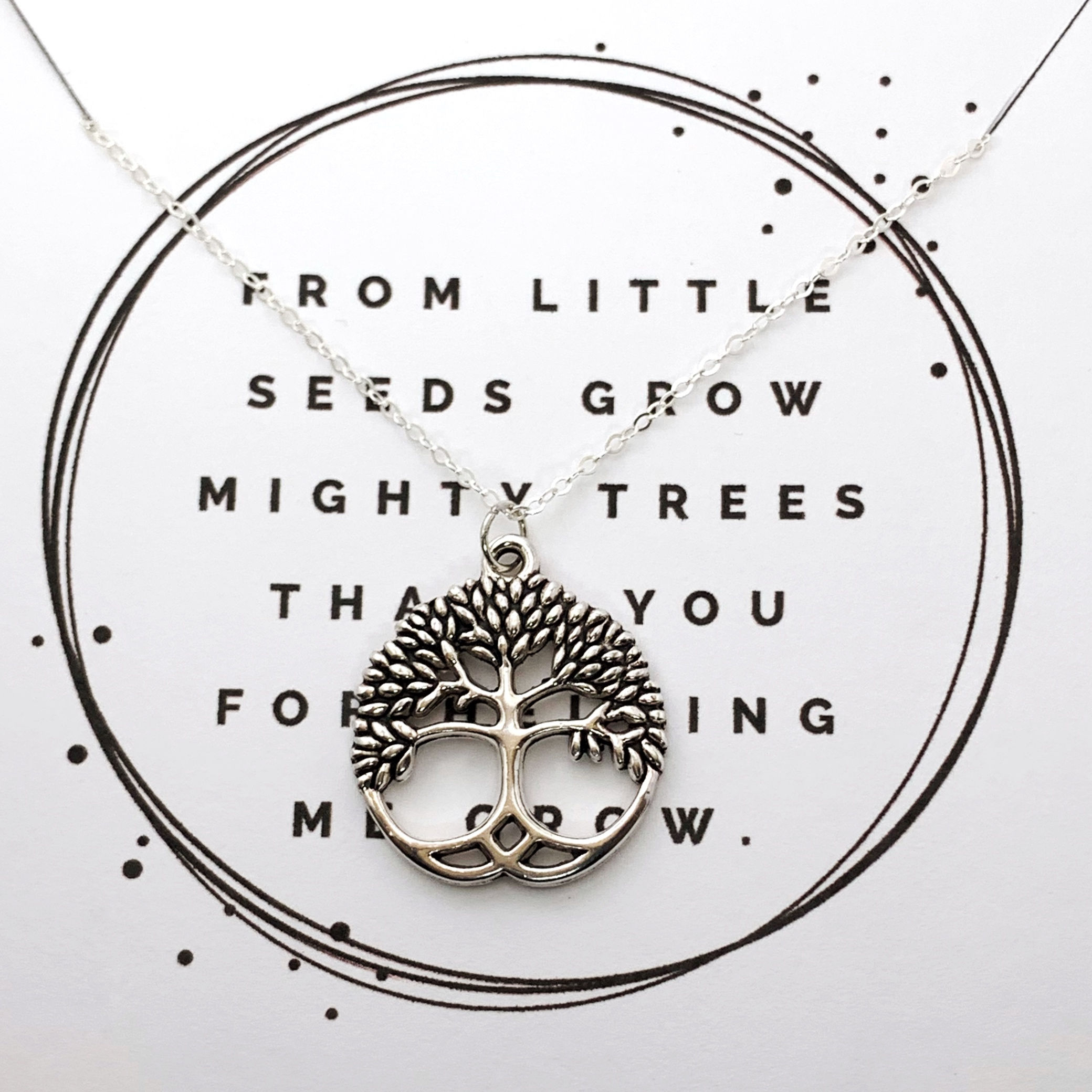 Tree Necklace Teacher Gifts