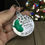 Thumbnail: pickle charm ornament for pickleball player with snowflakes and pickleball stamp funny pickleball gift