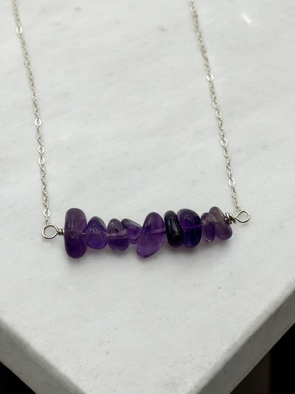 Thumbnail: Amethyst Bar Necklace