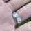 Thumbnail: middle finger ring, tiny middle fingers hand stamped, silver ring, cuss word jewelry, swear jewelry