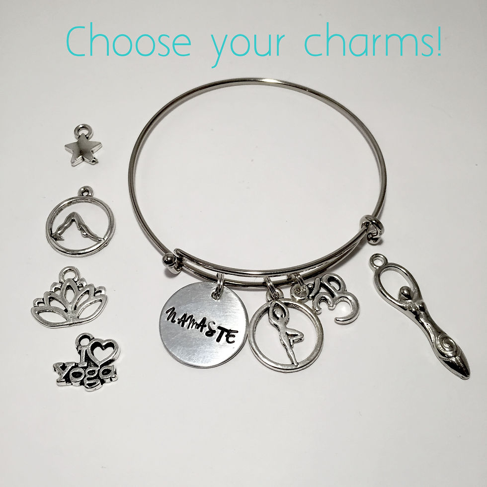 Thumbnail: Namaste Bracelet Yogi Bracelet Custom