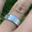 Thumbnail: middle finger ring, tiny middle fingers hand stamped, silver ring, cuss word jewelry, swear jewelry