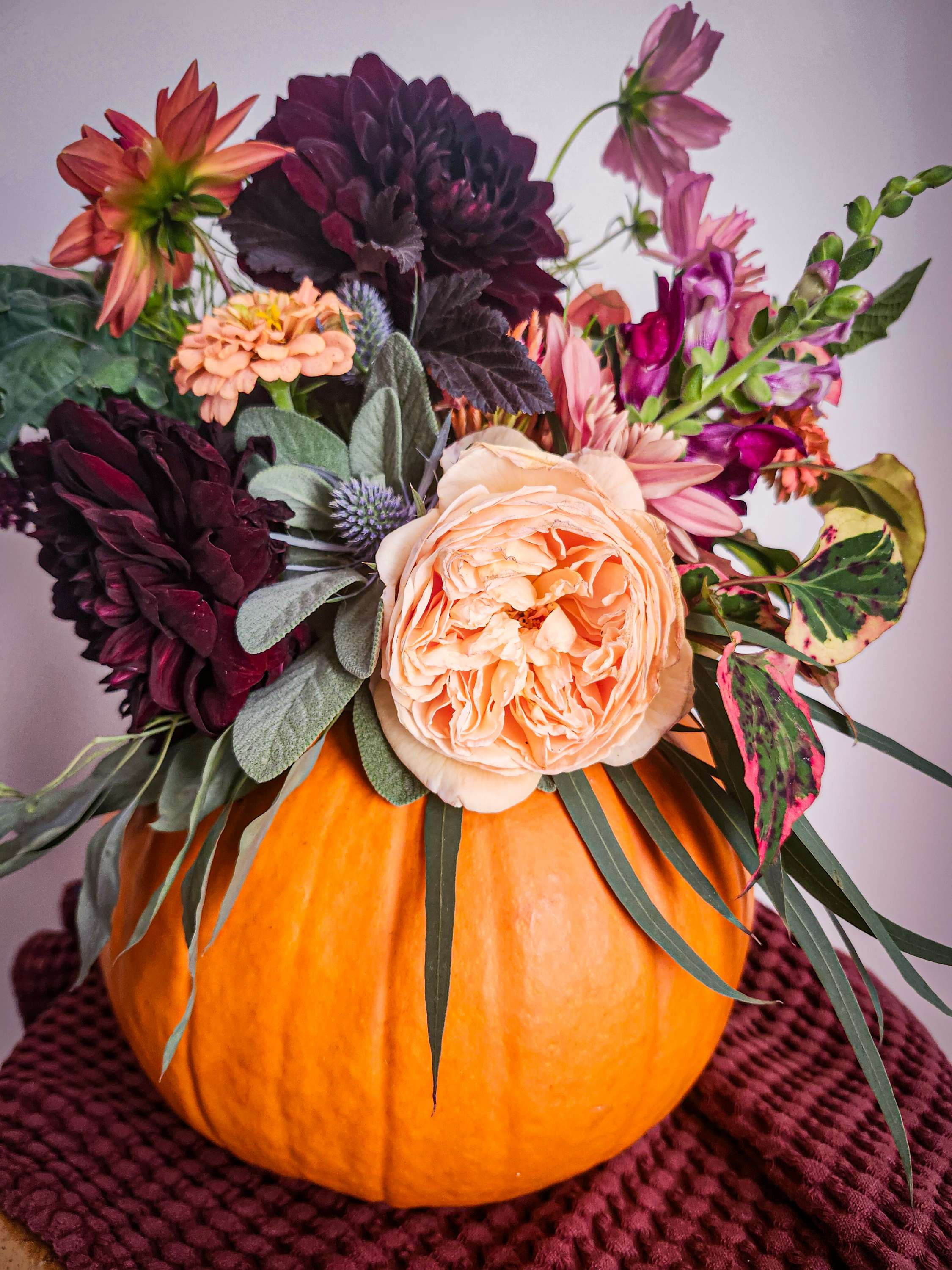Fall Pumpkin Centerpiece