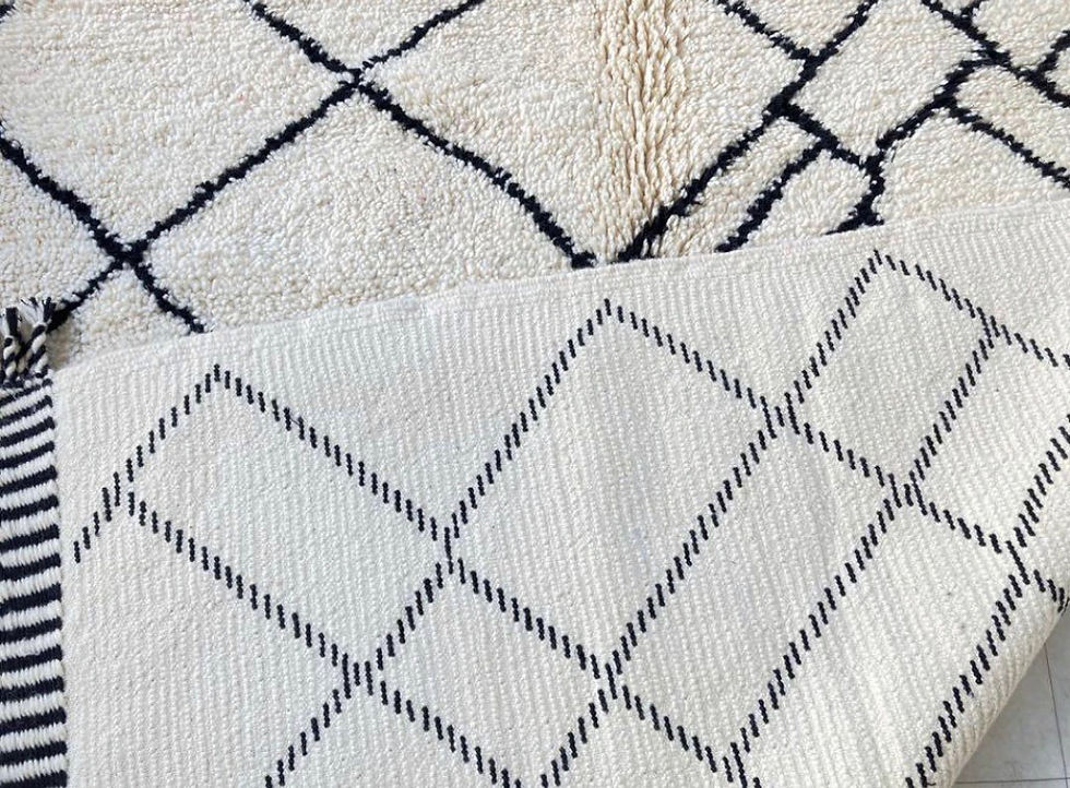 サムネイル： Morocco beni ourain rug