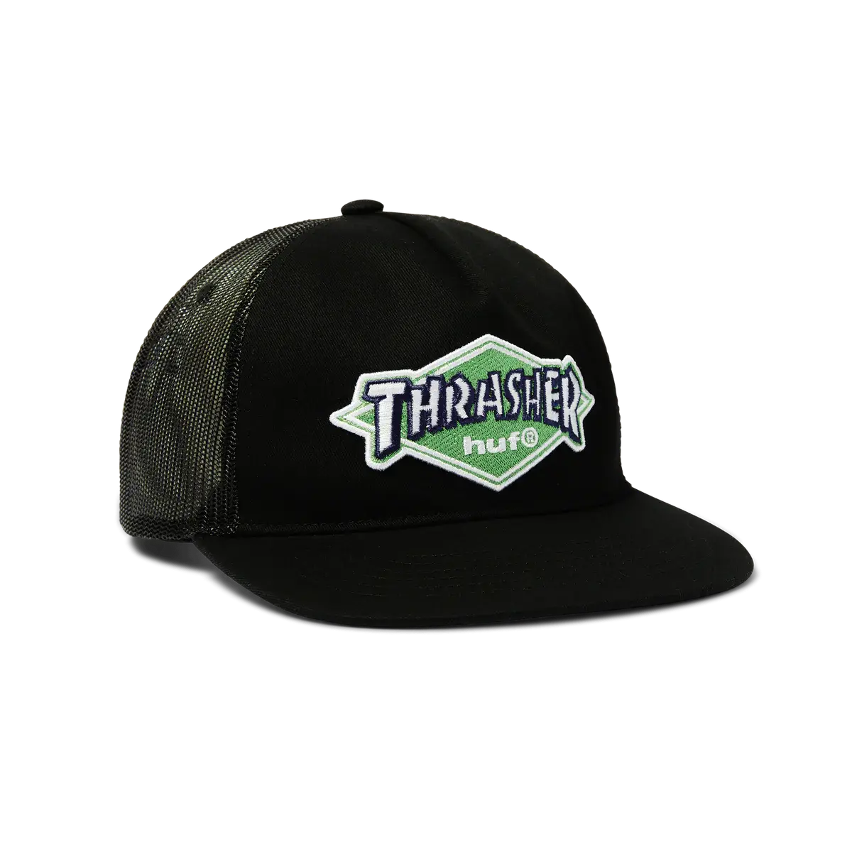 GORRA HUF X THRASHER "LOGO TWILL" BLACK