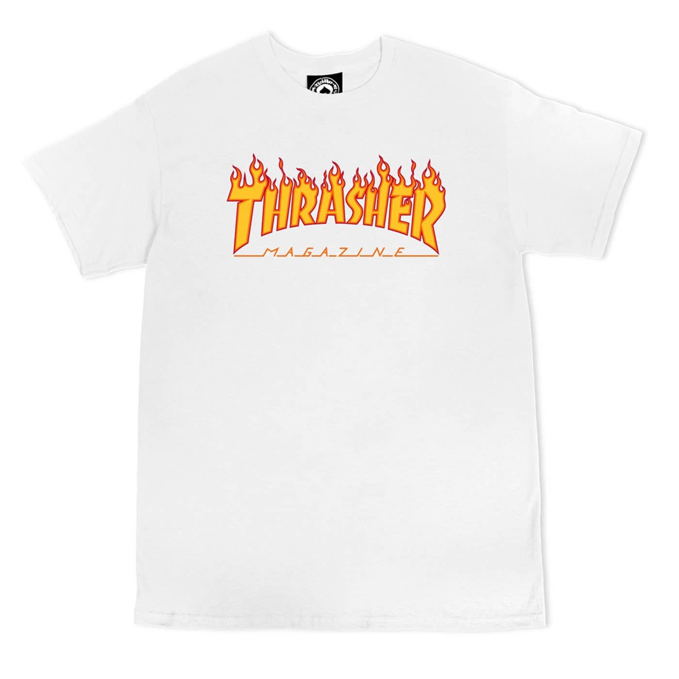 CAMISETA THRASHER "FLAME LOGO TEE" WHITE