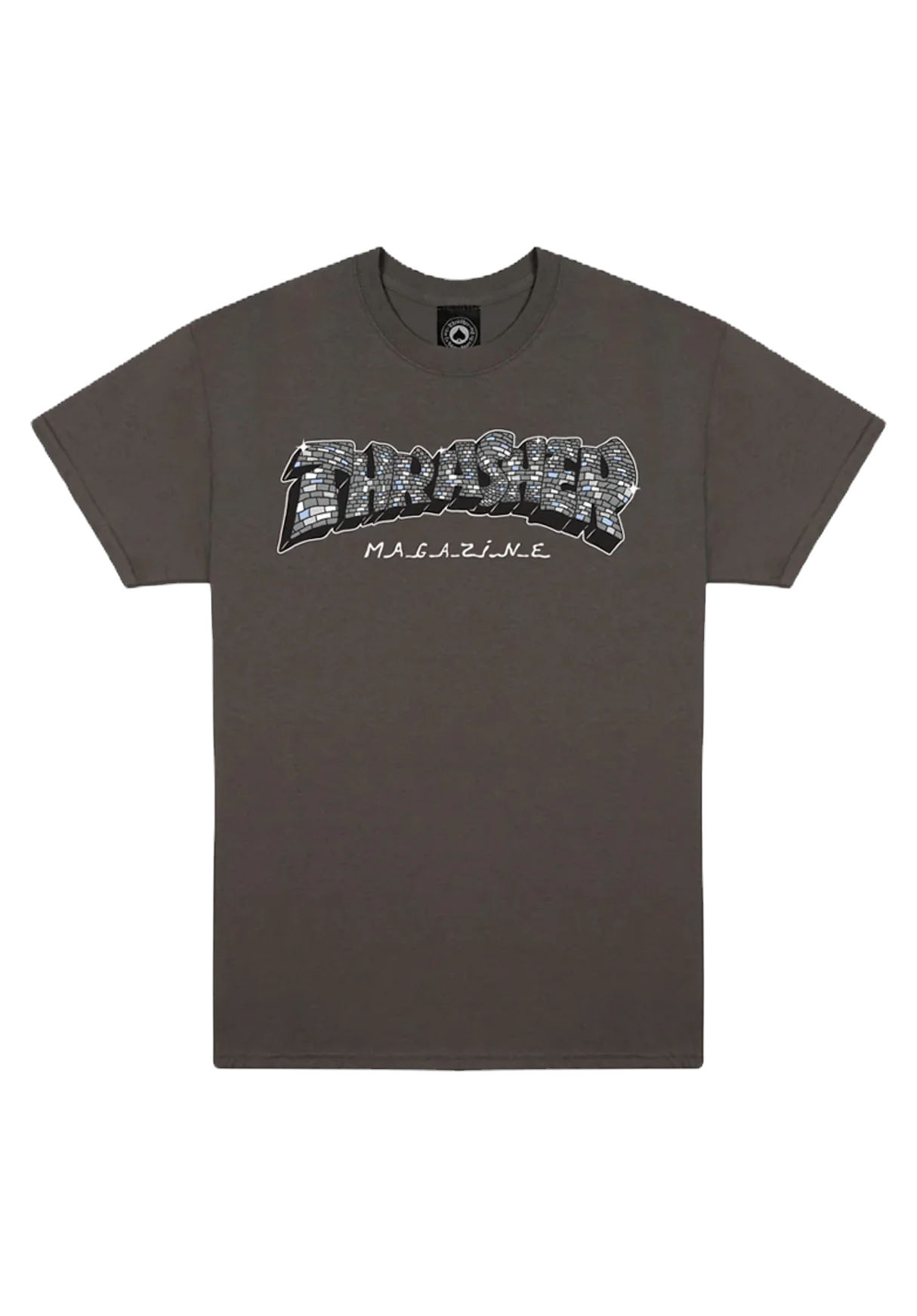 CAMISETA THRASHER "DISCO BY SPANKY TEE" CHARCOAL