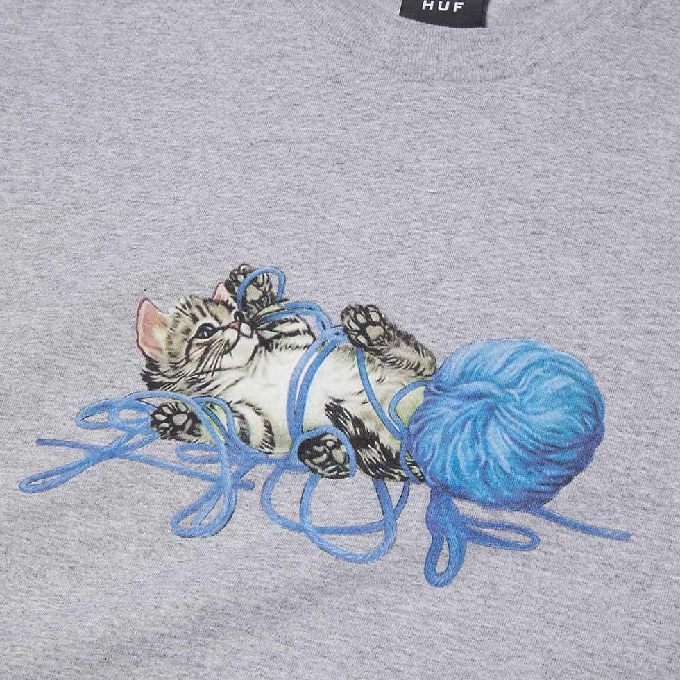 Miniatura: CAMISETA HUF "PAWS TEE" HEATHER GREY