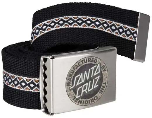 CINTURÓN SANTA CRUZ "CARVED MFG BELT" BLACK