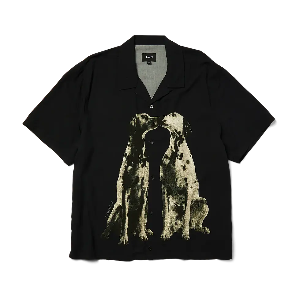 Miniatura: CAMISA HUF  "DOGGED RESORT SHIRT" BLACK