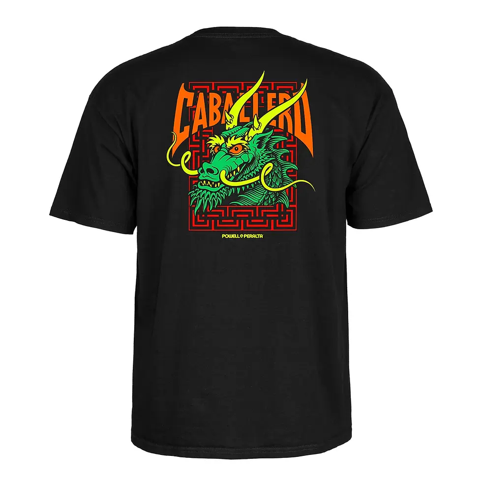 Miniatura: CAMISETA POWELL PERALTA "TEE CABALLERO STREET DRAGON" BLACK