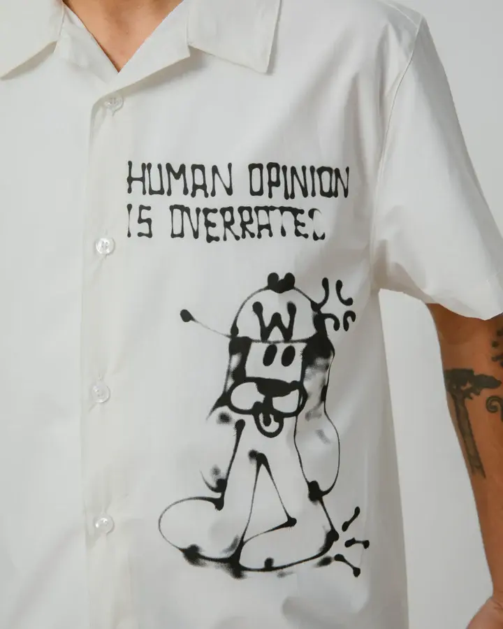 Miniatura: CAMISA WE ARE NOT FRIENDS "WANF x OATMEAL" WHITE