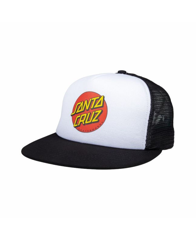 GORRA SANTA CRUZ "CLASSIC DOT MESH" WHITE/BLACK