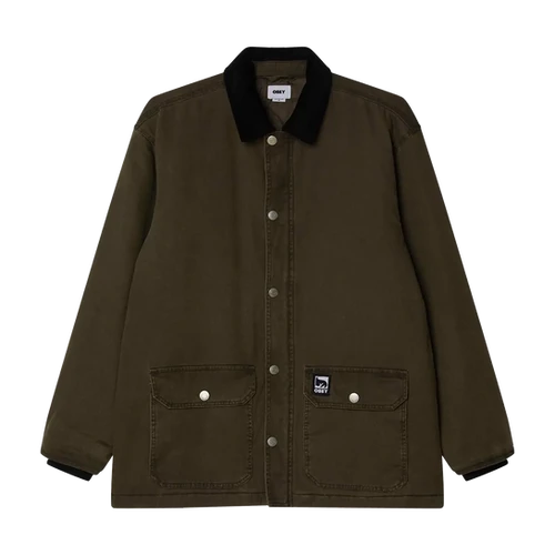 Obey Men's Norton Barn Coat Green