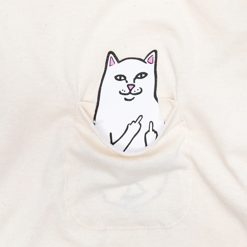 Miniatura: CAMISETA RIPNDIP "LORD NERMAL POCKET" NATURAL