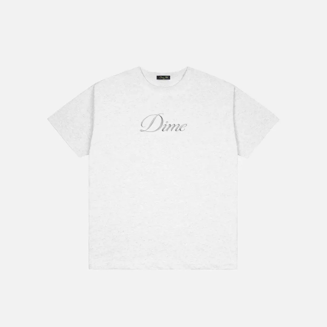 CAMISETA DIME "CURSIVE TEE" HEATHER GREY