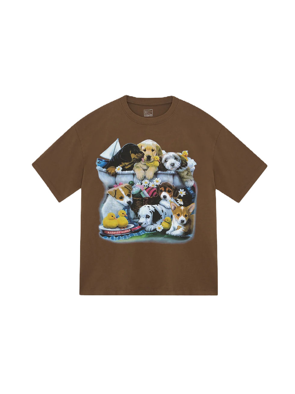 CAMISETA RASSVET "PUPPIES TEE" BROWN