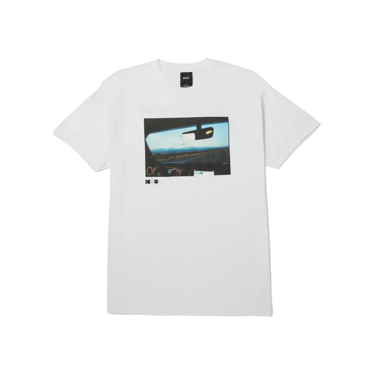 CAMISETA HUF  X KODAK "REAR VIEW TEE" WHITE