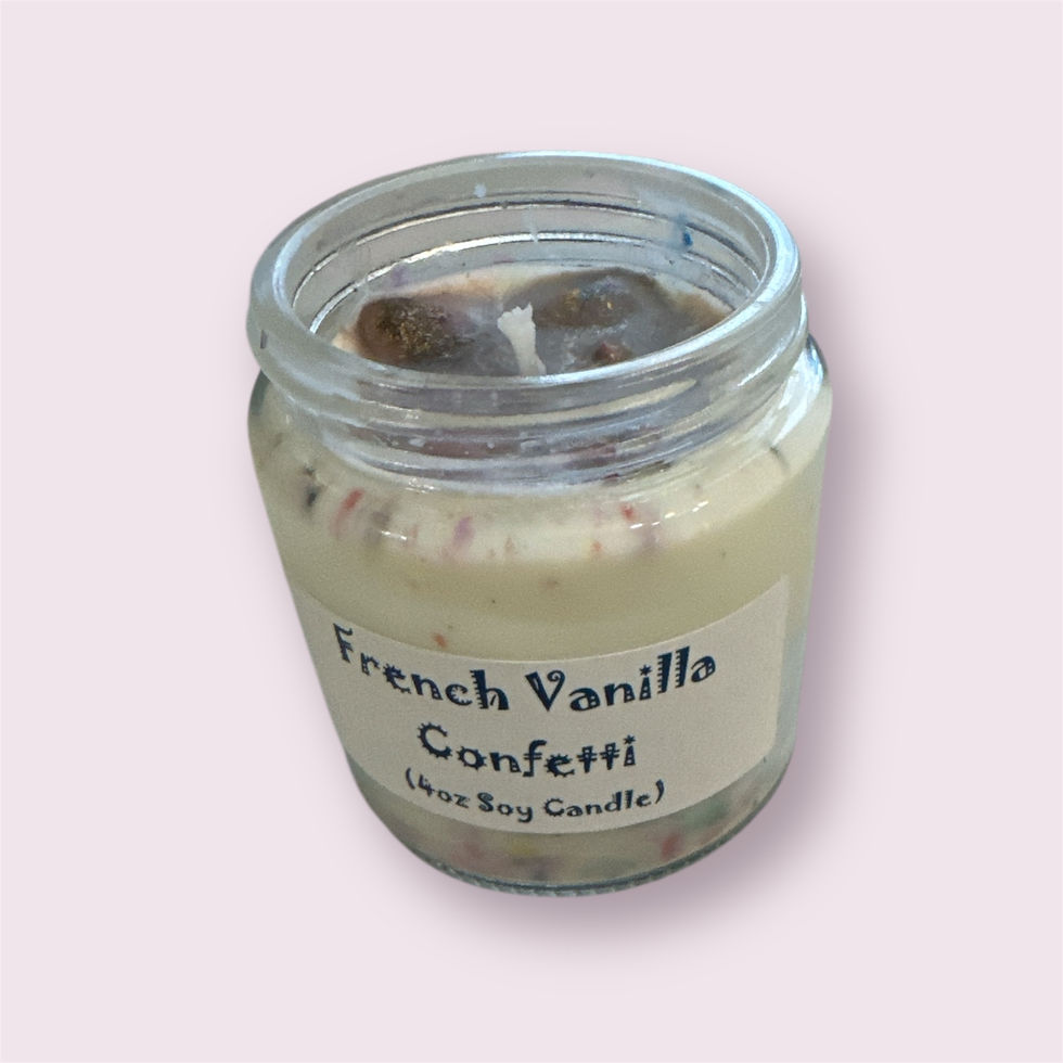 French Vanilla Confetti 4 oz (Soy Candle)