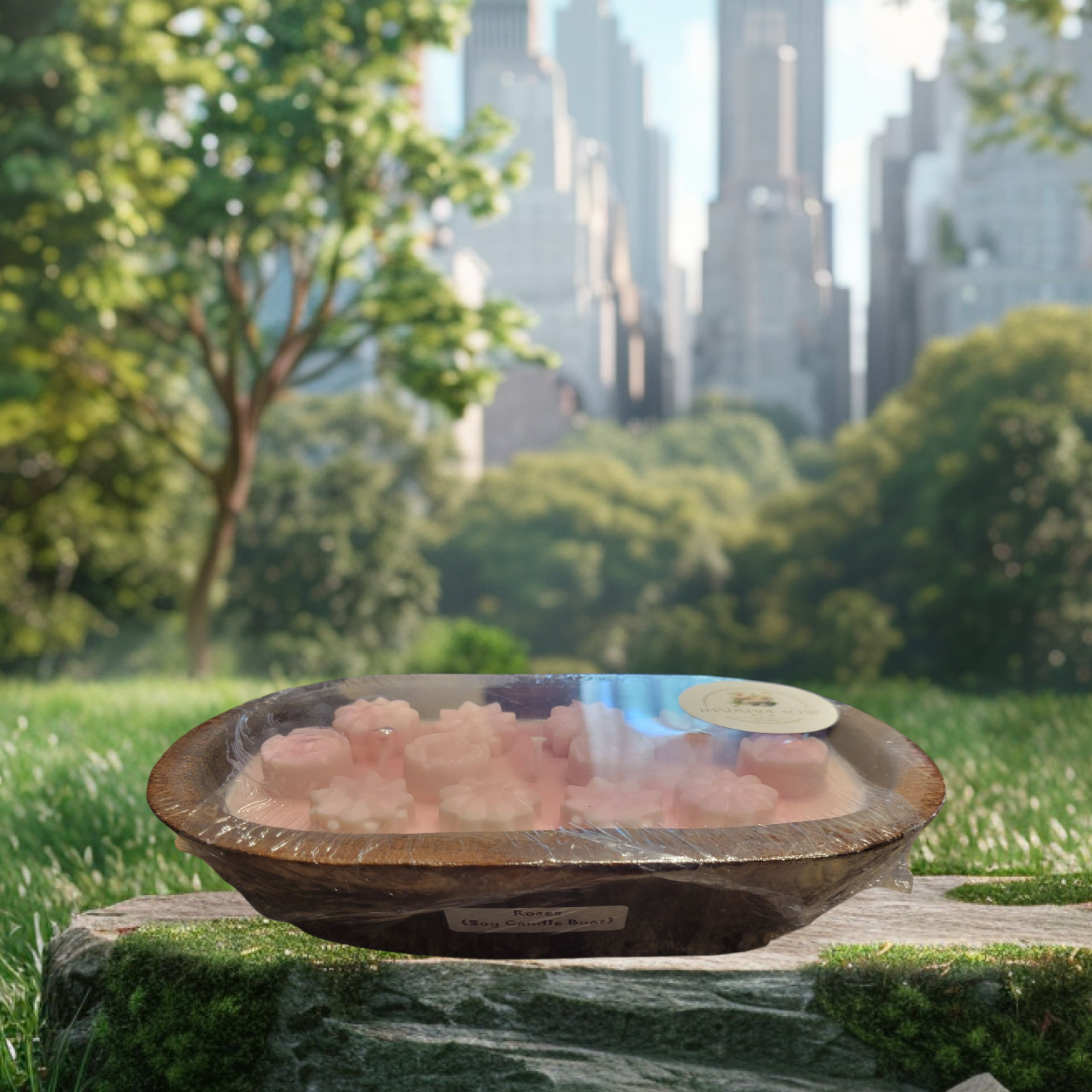 Roses Boat (Soy Candle)