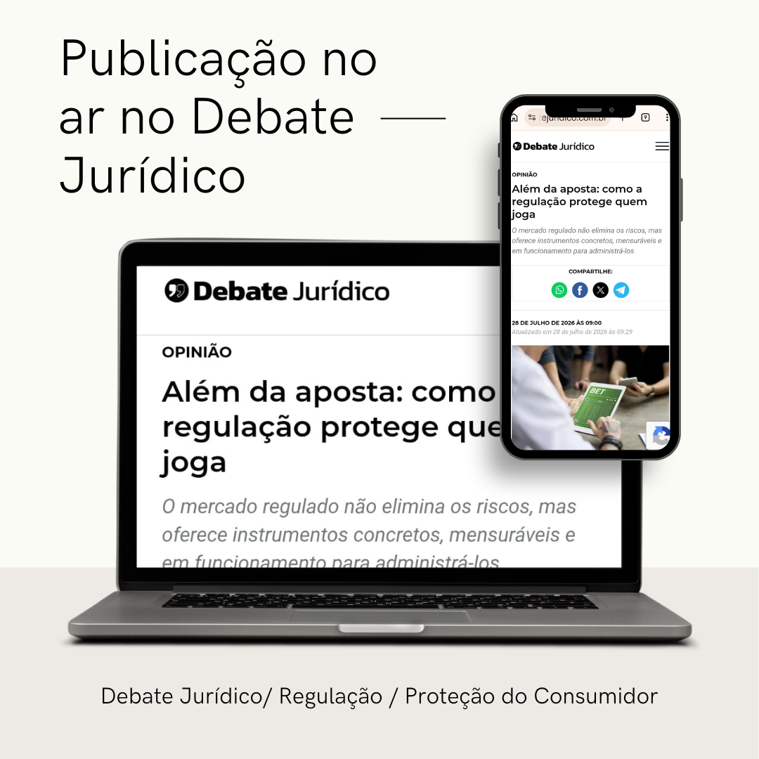 VIVIAN GRAMINHO PUBLICA ARTIGO SOBRE REGULAÇÃO E PROTEÇÃO DOS APOSTADORES NO DEBATE JURÍDICO