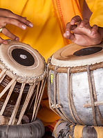Tambores tradicionais indianos