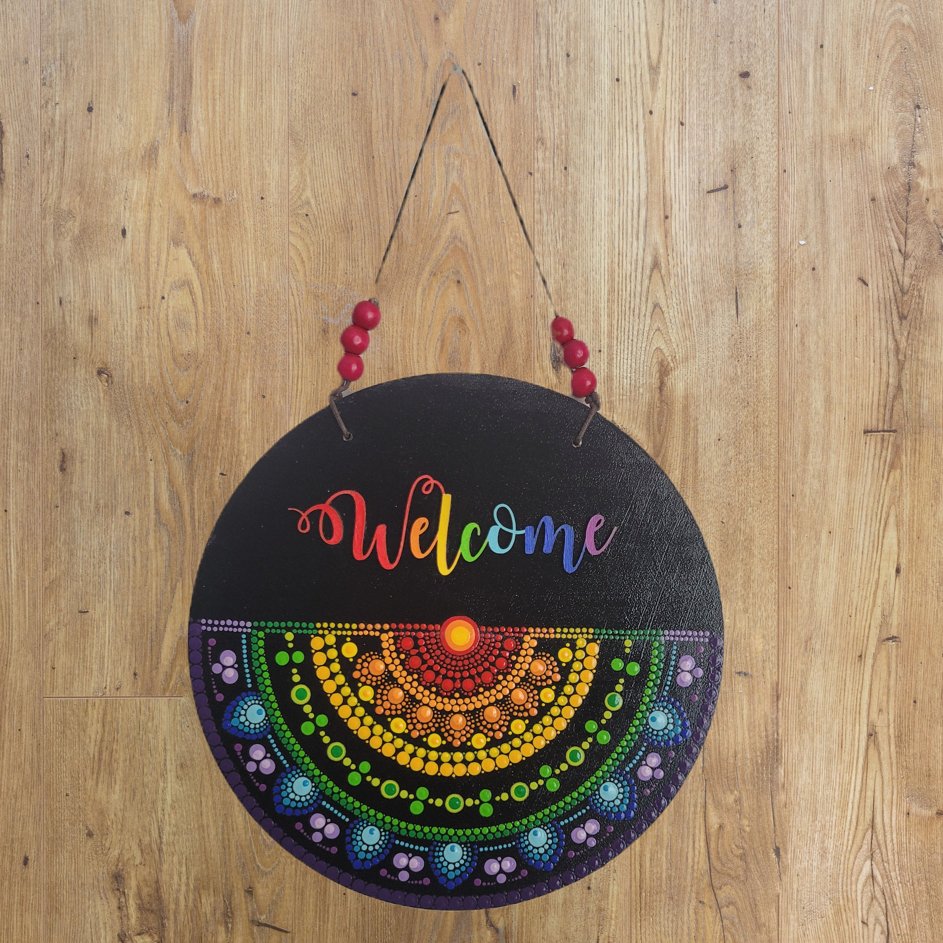 Welcome Mandala sign
