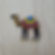 Camel fridge magnet - black