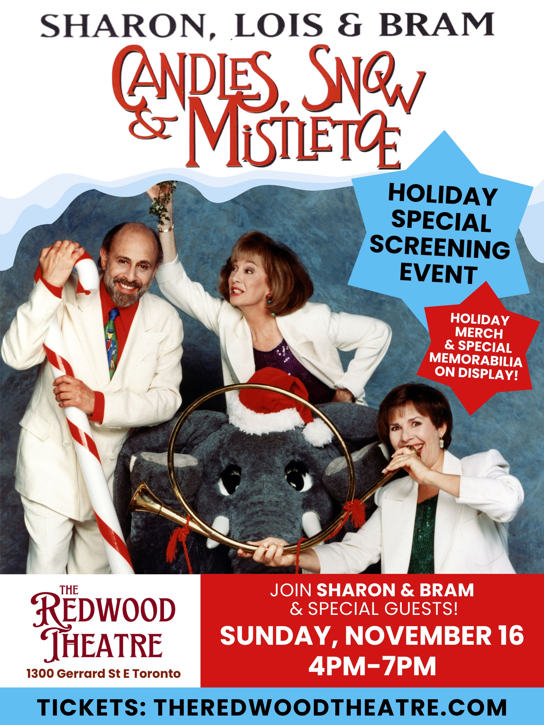 Candles, Snow & Mistletoe Screening Poster