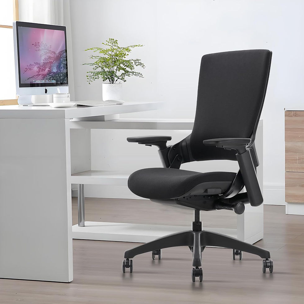 Thumbnail: CLATINA Swivel Executive Computer Chair with 3D Armrest and Lumbar Support