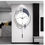 Thumbnail: Decorative Wall Clock with Pendulum 20x33.5 inch Black