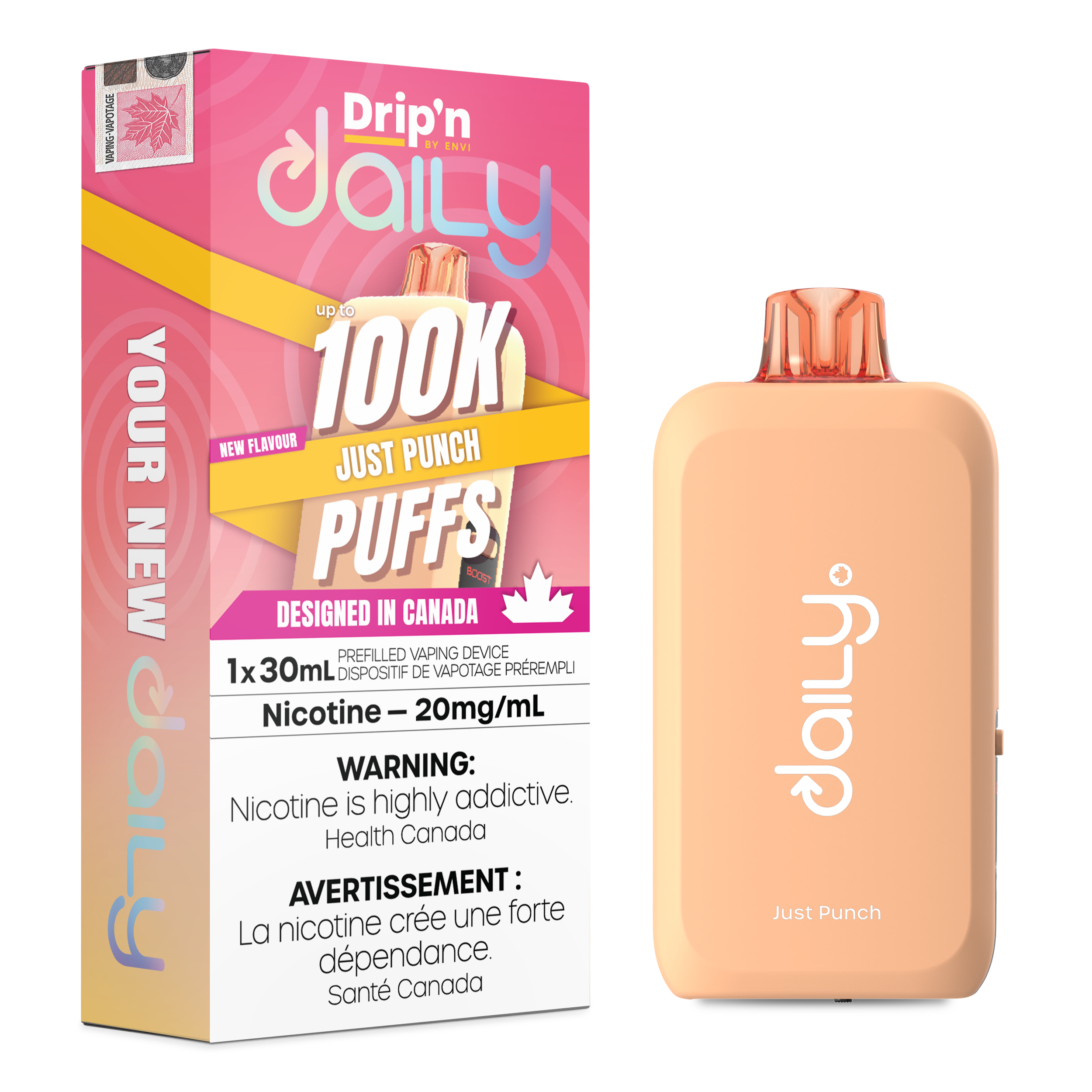 Just Punch - DRIP'N DAILY 30ML 100K Puff Disposable Vape