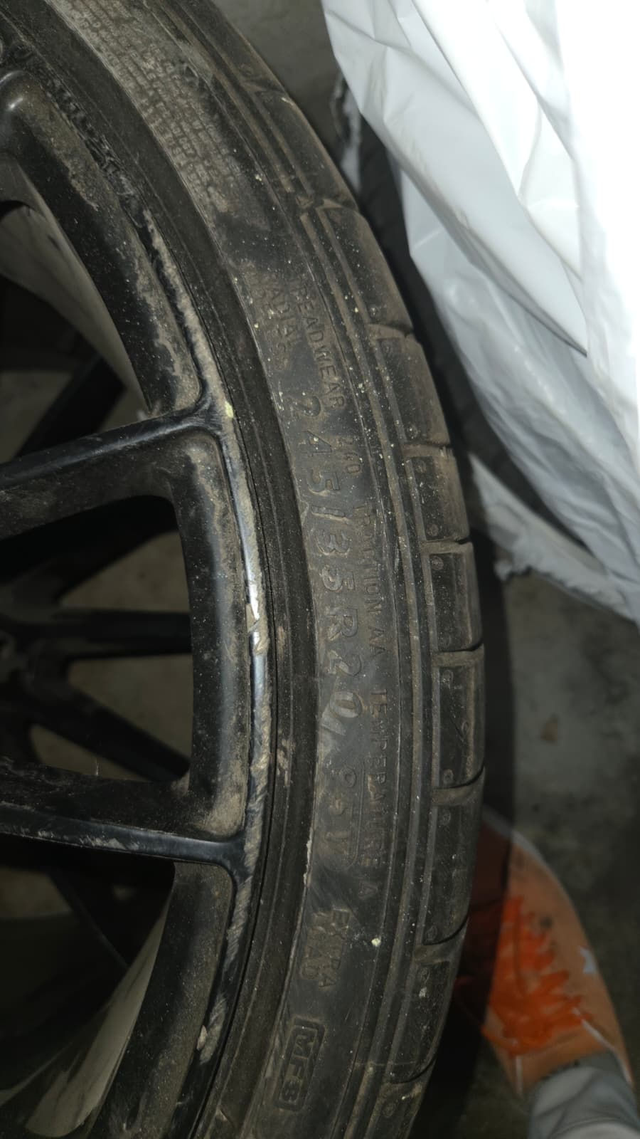 Thumbnail: Tires and Rims 245/35R20 All Seasons Four Tires and Rims