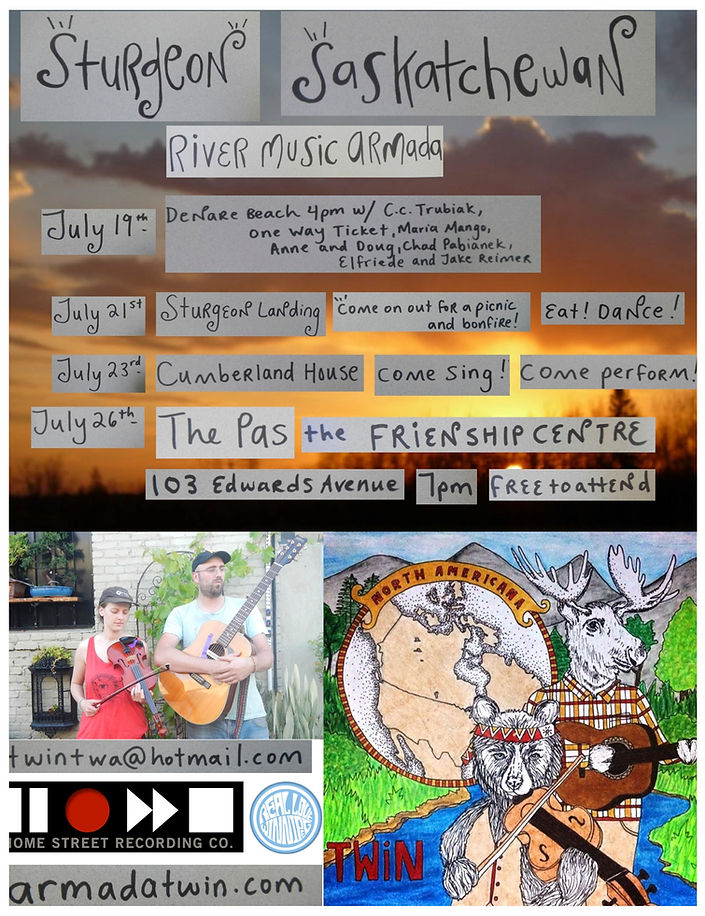 twin sturgeon river music armada canoe tour 7