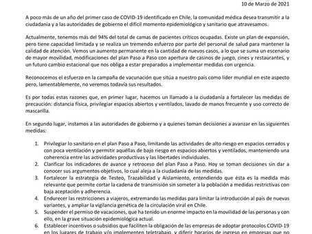 Comunidad médica alerta al país sobre fragilidad de situación sanitaria