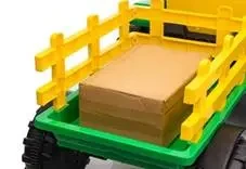 Duży traktor na akumulator z przyczepą i pilotem – zabawka rolnik