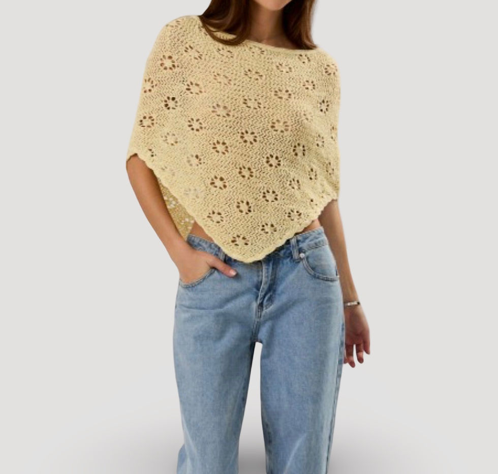 Thumbnail: Daisy poncho top