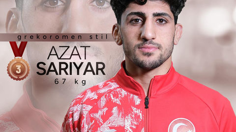 Azat Sarıyar, Avrupa Güreş Şampiyonası’nda Bronz Madalya Kazandı