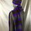 Thumbnail: Chocolate Grey And Purple Hat Scarf Set