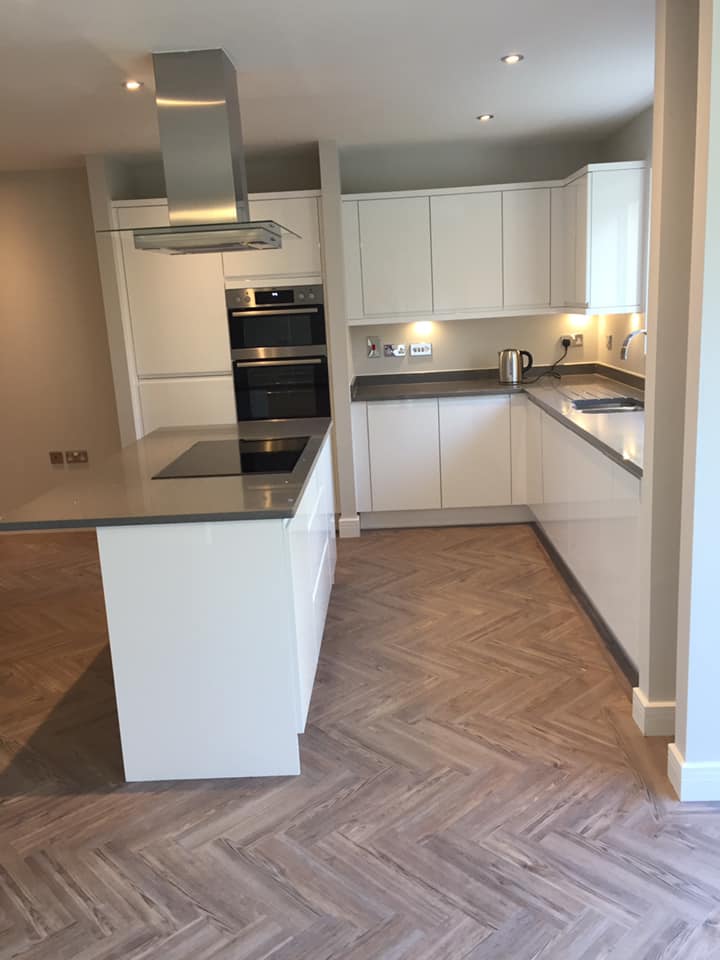 Luxury vinyl flooring in a Whitchurch Village kitchen