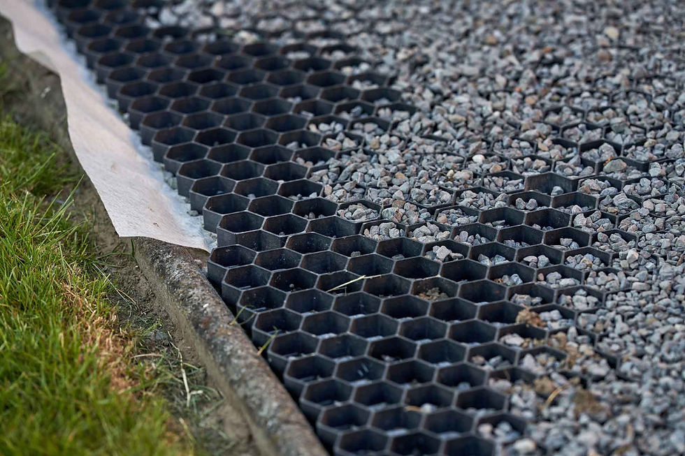 Gravel grid and gravel