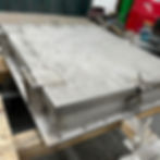 large and flat metal unit