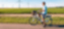 Man enjoying a ride on his bike through the countryside