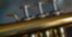 Three musical keys on a trumpet