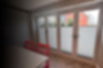 Perfect fit blinds covering patio doors