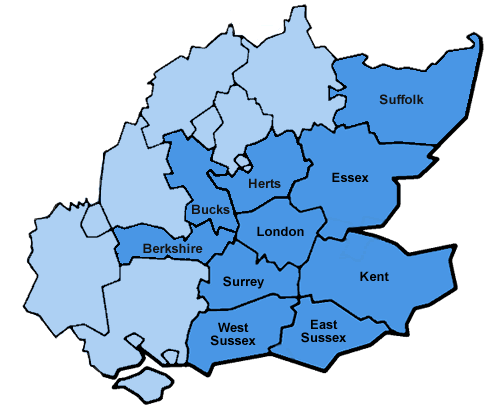 areas covered map