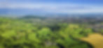 beautiful green landscape from above