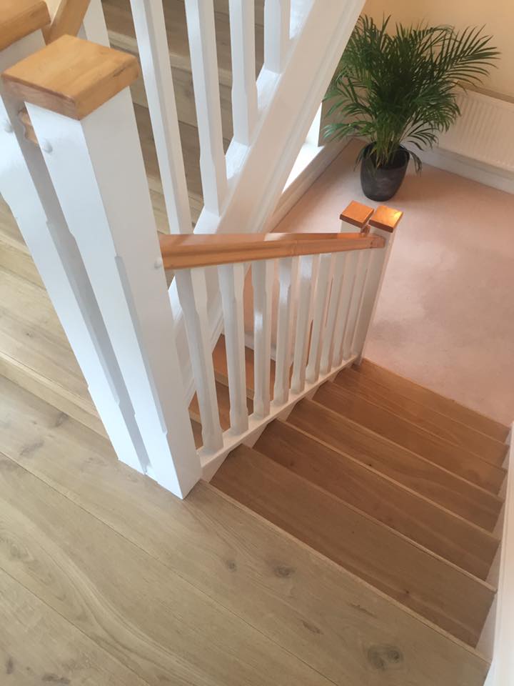 Royal Victoria Park wooden stairs by IH Flooring