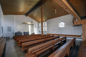 Pews in a church